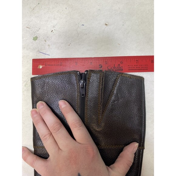 BOC Born Brown Leather Zip C13623 Tall Riding Boots Women’s 7.5 - Picture 13 of 13